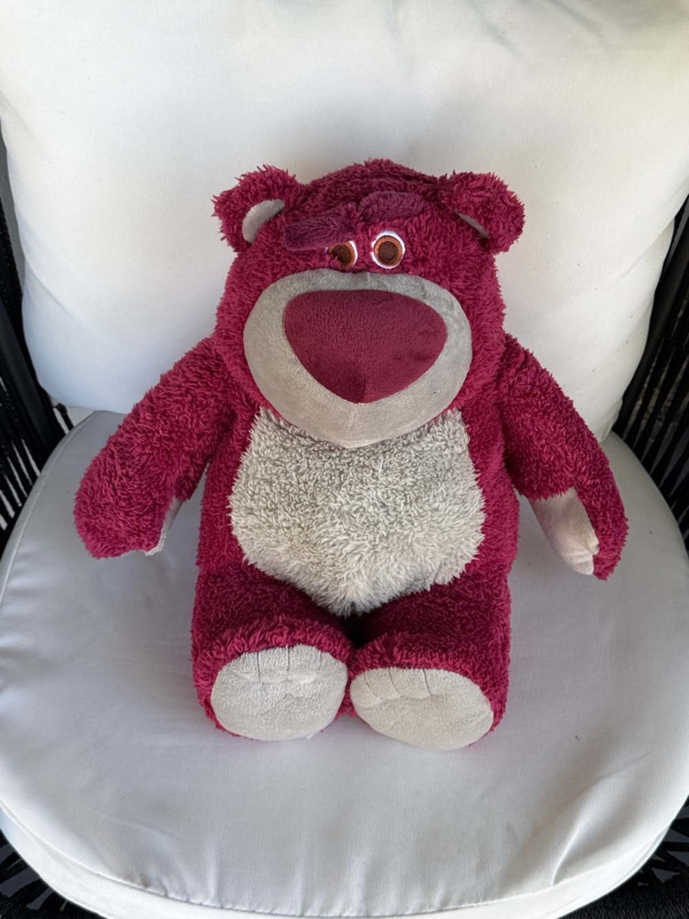 Disney Lotso Plush Bear Pink and Cream